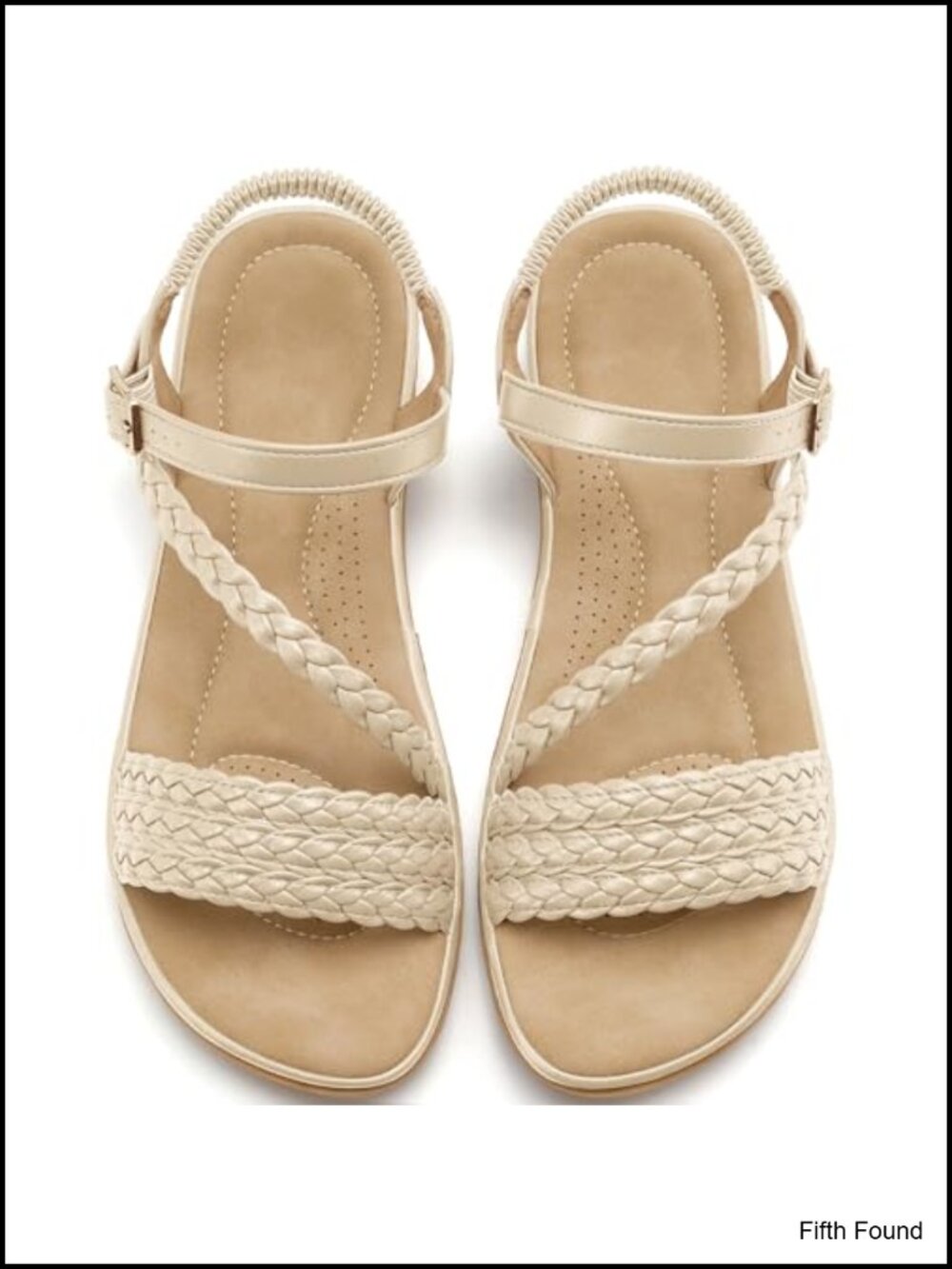 Comfortable Strappy Flat Sandals Women - Adjustable Ankle Buckle TPR Sole
